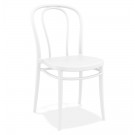 Stapelbare stoel 'JAMAR' van witte kunststof voor binnen/buiten
