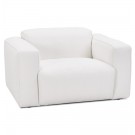 Witte design fauteuil 'KANSAS MINI' 1,5 plaats