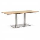 Design tafel / bureau 'MAMBO' met natuurlijk houten afwerking - 180x90 cm
