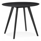 Zwarte ronde keukentafel 'MIDY' in Scandinavische stijl - ø 90 cm