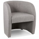 Design fauteuil voor de woonkamer 1 zitplaats 'TOM' in grijze stof