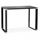 Hoge tafel/bureau van zwart glas 'XLINE HIGH TABLE' - 140x70 cm