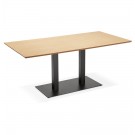 Design tafel / bureau 'ZUMBA' met natuurlijk houten afwerking - 180x90 cm
