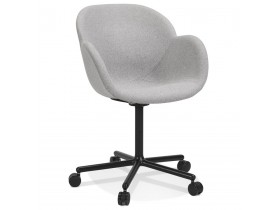 Chaise de bureau avec accoudoirs 'ASTRA' gris clair