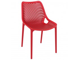 Moderne, rode stoel 'BLOW' uit kunststof