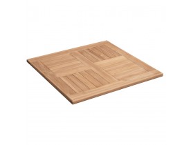 Vierkant tafelblad 'COTEK' van natuurlijk teakhout - 70x70 cm