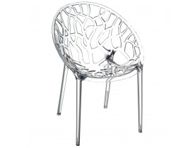 Moderne transparante stoel 'GEO' uit kunststof