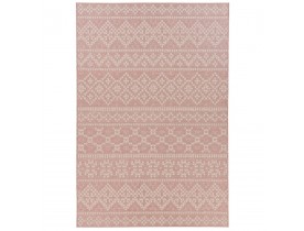 Design roze tapijt 'INVADER' met motieven - 160x230 cm