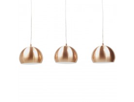 Hanglamp 'PENDUL' met drie koperkleurige bollen