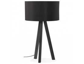 Design tafellamp 'SPRING MINI' met lampenkap en zwarte staander