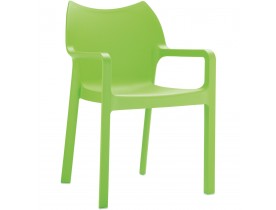 Design terrasstoel 'VIVA' uit groene kunststof