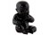 Beeld 'BABY', zittende baby in zwart polyhars