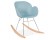 Design schommelstoel 'BASKUL' blauw van kunststof