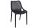 Moderne, zwarte stoel 'BLOW' uit kunststof