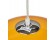 Bolvormige hanglamp ELMET van oranje kunststof - Zoom 2