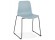 Moderne, blauwe stoel 'EXPO' met poten van zwart metaal