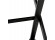 Eettafel / design bureau HAVANA van zwart glas - 160x80 cm - Zoom 4
