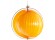 Bolvormige design hanglamp 'LISA' met flexibele oranje lamellen