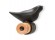 Muurkapstok 'MOANO' zwarte designhaak in de vorm van een vogel