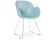 Moderne stoel 'NEGO' blauw van kunststof
