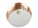 Hanglamp PENDUL met drie koperkleurige bollen - Zoom 1