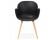 Zwarte stoel met Scandinavisch design PICATA - Foto 1