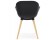Zwarte stoel met Scandinavisch design PICATA - Foto 3