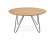 Lage design tafel PLUTO van natuurlijk hout - Foto 1