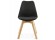 Zwarte, moderne stoel TEKI - Foto 1
