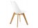 Witte, moderne stoel TEKI - Foto 3