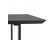 Eettafel / design bureau TITUS van zwart hout - 150x70 cm - Zoom 1