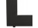 Eettafel / design bureau TITUS van zwart hout - 180x90 cm - Zoom 5