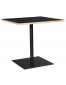 Zwarte vierkante tafel 'FUSION SQUARE' - 80x80 cm