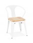 Witte metalen industriële stoel 'METROPOLIS' - bestel per 2 stuks / prijs voor 1 stuk