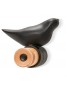 Muurkapstok 'MOANO' zwarte designhaak in de vorm van een vogel