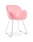 Design stoel 'NEGO' roze van kunststof