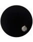 Zwart, rond tafelbad 'PLANO' Ø 68cm uit gecompresseerd hars