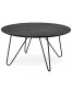 Zwarte design tafel 'PLUTO' in industriële stijl
