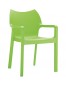 Design terrasstoel 'VIVA' uit groene kunststof