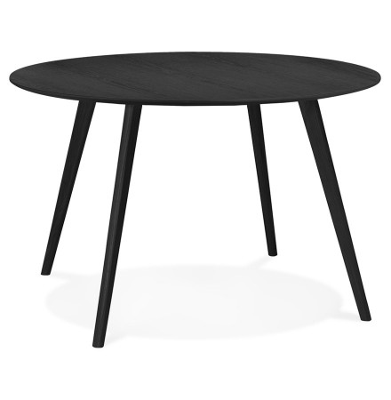 Zwarte ronde keukentafel 'AMY' - ø 120 cm