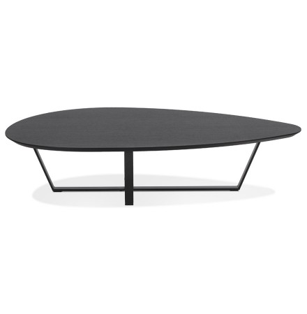 Design salontafel 'DROP' van zwart hout
