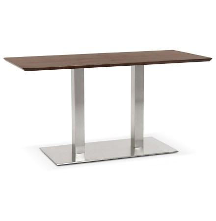 Design tafel / bureau 'MAMBO' met notenhouten afwerking - 150x70 cm