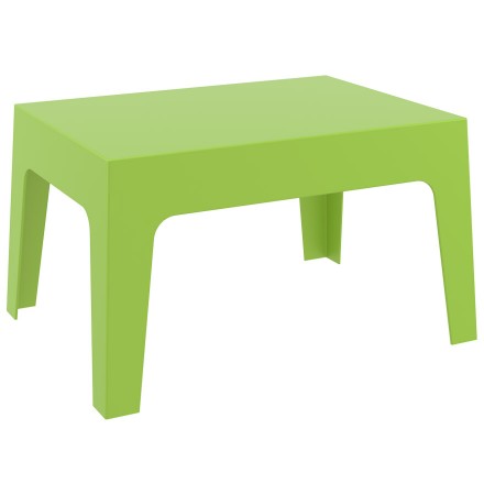 Lage, groene tafel 'MARTO' uit kunststof