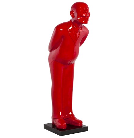 Decoratief standbeeld 'MISTER' in rood polyhars