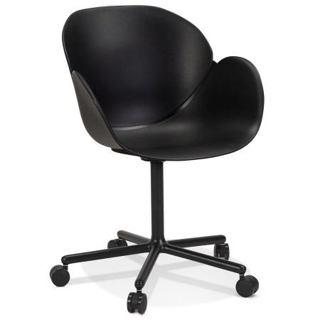 Zwarte bureaustoel met armleuningen 'ORION'