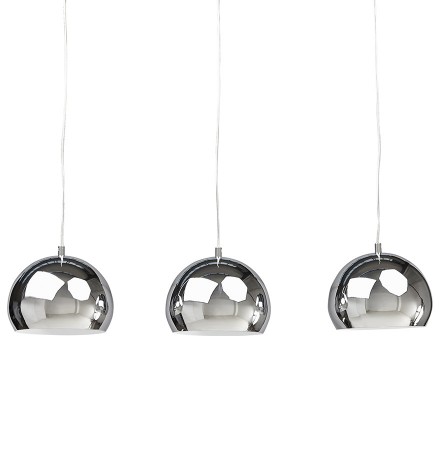 Hanglamp 'PENDUL' met drie verchroomde bollen