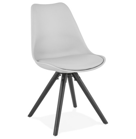 Design stoel 'PIPA' grijs