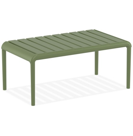 Lage tafel 'SIDONY XL' groen van plastic
