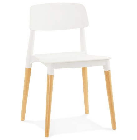 Moderne, witte stoel 'TRENDY' in Scandinavische stijl