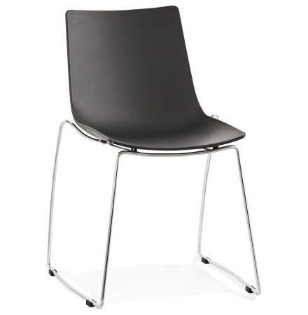 Zwarte design stoel 'TRENO' in kunststof